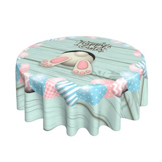 Foto 4 | Foto 4 | Mantel Worltoldb Con Forma De Conejo De Pascua Redondo 152 Cm Impermeable - Venta Internacional.