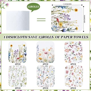 Foto 3 | Foto 3 | Paños De Limpieza Noveread Cotton 36 Unidades Para Cocina 25 X 30 Cm - Venta Internacional.