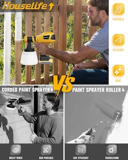 Foto 4 | Foto 4 | Pulverizador De Pintura Inalámbrico Houselife Compatible Con Dewalt 20v - Venta Internacional.