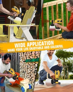 Foto 6 | Foto 6 | Pulverizador De Pintura Inalámbrico Houselife Compatible Con Dewalt 20v - Venta Internacional.
