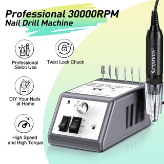 Foto 7 | Foto 7 | Taladro De Uñas Jiasheng 30 000 Rpm Professional Con Brocas Color Gris - Venta Internacional.