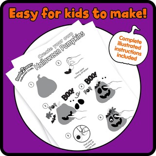 Foto 6 | Foto 6 | Set De Manualidades Ready 2 Learn Crea Tus Propias Calabazas Para Niños En Halloween - Venta Internacional.
