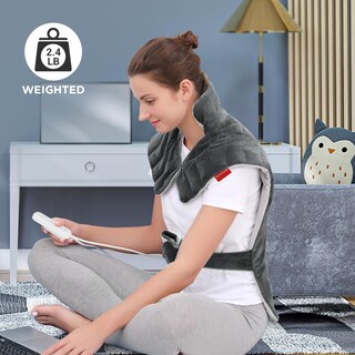 Foto 2 | Foto 2 | Almohadilla Térmica Comfytemp Para Aliviar El Dolor De Espalda 22 X 33 Cm Gris Eléctrico - Venta Internacional.