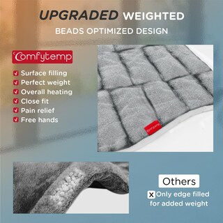 Foto 3 | Foto 3 | Almohadilla Térmica Comfytemp Para Aliviar El Dolor De Espalda 22 X 33 Cm Gris Eléctrico - Venta Internacional.