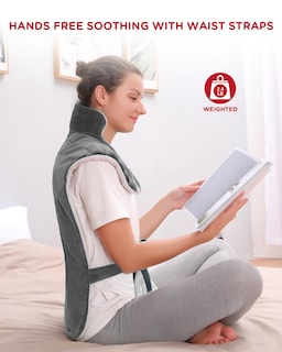 Foto 7 | Foto 7 | Almohadilla Térmica Comfytemp Para Aliviar El Dolor De Espalda 22 X 33 Cm Gris Eléctrico - Venta Internacional.