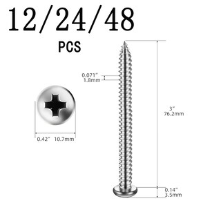 Foto 3 | Foto 3 | Juego De Tornillos Para Persianas Taefaba De 3 Pulgadas Con Tapas De Acero Inoxidable 304 - Venta Internacional.