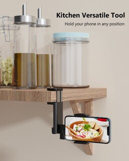 Foto 5 | Foto 5 | Soporte Para Teléfono Miikare Airplane Travel Con Rotación De 360° Negro - Venta Internacional.