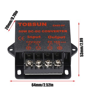 Foto 3 | Foto 3 | Regulador Convertidor Reductor De Voltaje Mggi Dc/dc 12v/24v A 5v 10a - Venta Internacional.