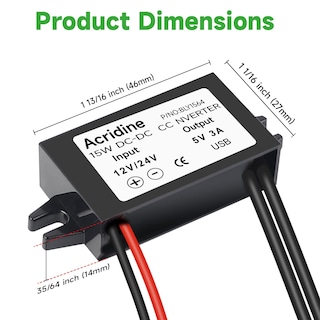 Foto 6 | Foto 6 | Adaptador Convertidor Dc-dc Buck Module 12v/24v A 5v 3a Usb - Venta Internacional.