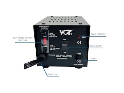 Foto 4 | Foto 4 | Transformador De Tensión Vct Vt-1000j Step Up/down 1000w - Venta Internacional.