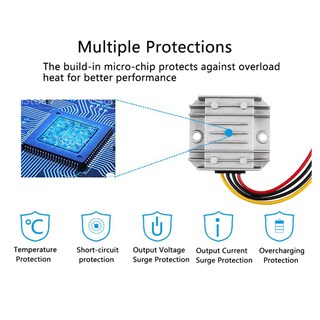 Foto 4 | Foto 4 | Convertidor Regulador De Voltaje Dc 8v-40v A 12v 3a 36w 12v Dc - Venta Internacional.