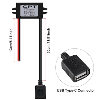 Foto 3 | Foto 3 | Convertidor Dc De Voltaje De Alimentación De Coche 12v/24v A 5v 3a 15w - Venta Internacional.