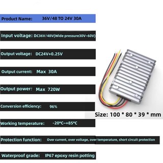 Foto 5 | Foto 5 | Convertidor Dc-dc Buck Yaxige 36 V 48 V A 24 V 30 A 720 W A Prueba De Agua - Venta Internacional.