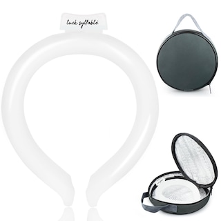 Foto 1 | Foto 1 | Tubo De Refrigeración Para El Cuello Luck Syllable Reutilizable Blanco Con Bolsa Aislante - Venta Internacional.