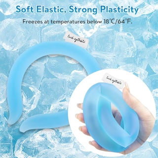 Foto 4 | Foto 4 | Tubo De Refrigeración Para El Cuello Luck Syllable Enfriador De Hielo Reutilizable Azul - Venta Internacional.
