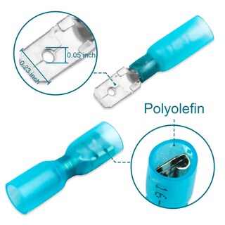 Foto 2 | Foto 2 | Conectores De Pala Mentbery 100 Unidades Termorretráctiles 22-16 Awg - Venta Internacional.