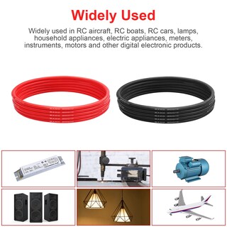 Foto 4 | Foto 4 | Cable Eléctrico De Alambre De Silicona Calibre 8 Awg 20 Pies Rojo Y 20 Pies Negro - Venta Internacional.