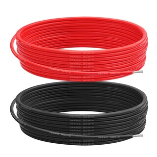 Foto 1 | Foto 1 | Cable Eléctrico De Alambre De Silicona Calibre 16 Awg 20 Pies Rojo Y 20 Pies Negro - Venta Internacional.