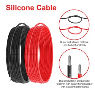 Foto 2 | Foto 2 | Cable Eléctrico De Alambre De Silicona Calibre 16 Awg 20 Pies Rojo Y 20 Pies Negro - Venta Internacional.