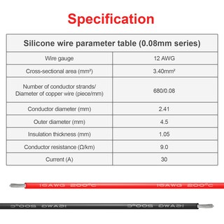 Foto 7 | Foto 7 | Cable Eléctrico De Alambre De Silicona Calibre 16 Awg 20 Pies Rojo Y 20 Pies Negro - Venta Internacional.