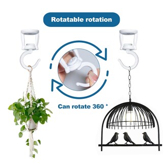 Foto 2 | Foto 2 | Ganchos De Techo Onikk Para Colgar Plantas 6 Unidades Blancos 15 Kg - Venta Internacional.