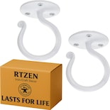 Colgadores Para Plantas Rtzen De Hierro Forjado 2 Unidades Color Blanco - Venta Internacional.