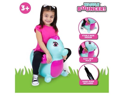 Foto 4 | Foto 4 | Animal Saltarín Hinchable Waddle Bouncy Hopper Caballito De Mar Azul - Venta Internacional.