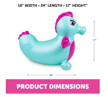 Foto 5 | Foto 5 | Animal Saltarín Hinchable Waddle Bouncy Hopper Caballito De Mar Azul - Venta Internacional.