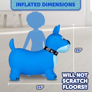 Foto 6 | Foto 6 | Animal Hinchable Para Niños Bouncy Hopper Waddle Color Azul - Venta Internacional.