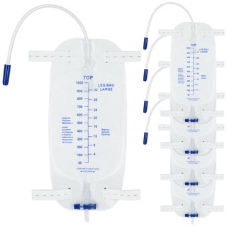 Foto 1 | Foto 1 | Bolsa De Drenaje De Orina Para Piernas Paquete De 5 Unidades 1000 Ml Con Válvula Antirreflujo - Venta Internacional.