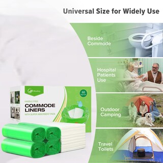 Foto 6 | Foto 6 | Commode Liners Moodooy 120 Mesita De Noche Con Almohadillas Absorbentes - Venta Internacional.