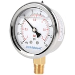 Manómetro De Vacío Harbour Lleno De Glicerina 30 Psi/-30 G - Venta Internacional.