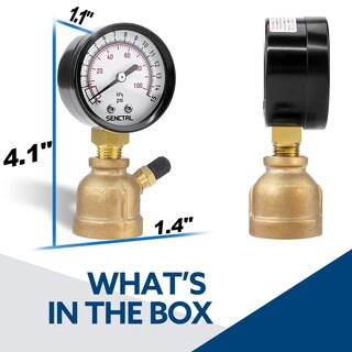 Foto 4 | Foto 4 | Medidor De Presión De Gas Senctrl 0-15 Psi Tamaño 2 Esferas - Venta Internacional.