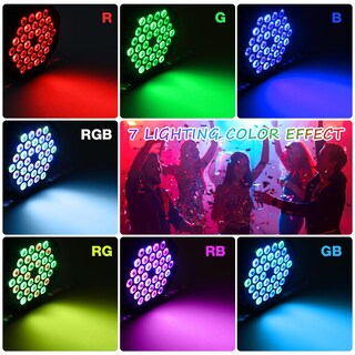 Foto 6 | Foto 6 | Luces De Escenario Mosfiata De 36 Luces Led Pares Rgb Para Fiestas De Dj - Venta Internacional.