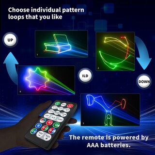 Foto 2 | Foto 2 | Luz Láser Para Fiestas Keaide Animation Loop Activada Por Sonido Rgb - Venta Internacional.