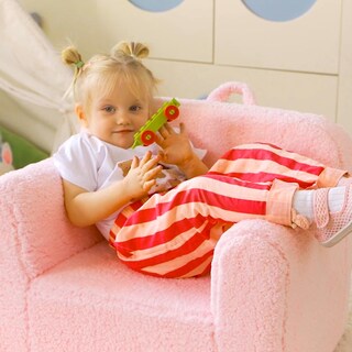 Foto 3 | Foto 3 | Silla Acolchada De Espuma Para Niños Alimorden Ultrasuave Rosa - Venta Internacional.