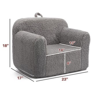 Foto 5 | Foto 5 | Silla Acolchada De Espuma Para Niños Alimorden Ultrasuave Gris - Venta Internacional.