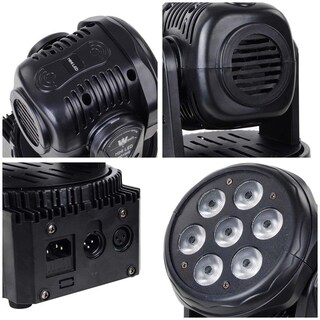 Foto 7 | Foto 7 | Luces Dj Moving Head Xpcleoyz 2 Unidades 7 X 12 W Rgbw Con Control - Venta Internacional.
