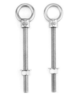Foto 2 | Foto 2 | Eyebolts Qwork Roscados De Acero Inoxidable De 1/2 X 6 Pulgadas De Largo (paquete De 10) - Venta Internacional.