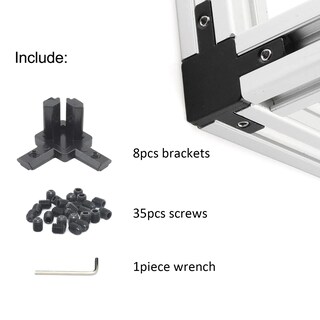 Foto 2 | Foto 2 | Soporte De Esquina Forrcky 2020 Para Extrusión De Aluminio 3 Vías 8 Juegos - Venta Internacional.