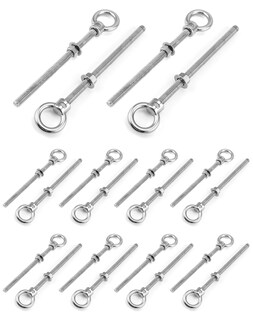 Foto 7 | Foto 7 | Eyelos Roscados Qwork 3/8 X 6 De Acero Inoxidable Marine  Paquete De 20 - Venta Internacional.