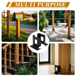 Foto 5 | Foto 5 | Soportes De Anclaje Para Postes Fnxaor Ajustables 4x4 Para Valla De Madera - Venta Internacional.