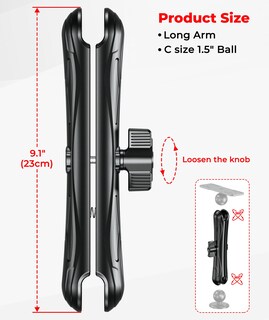 Foto 4 | Foto 4 | Brazo De Montaje Vazeswin De 1 5 Bolas Con Doble Casquillo Para Buscador De Peces - Venta Internacional.