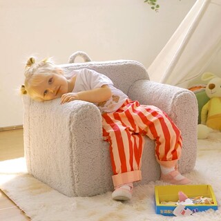 Foto 2 | Foto 2 | Silla Con Relleno De Espuma Alimorden Kids  Ultrasuave  Gris Claro - Venta Internacional.