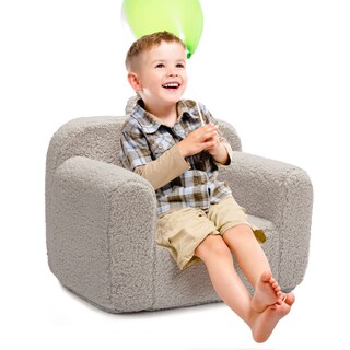 Foto 7 | Foto 7 | Silla Con Relleno De Espuma Alimorden Kids  Ultrasuave  Gris Claro - Venta Internacional.