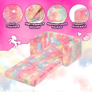 Foto 3 | Foto 3 | Sofá Para Niños Pequeños Alimorden Sofá Sherpa Abatible 2 En 1 - Venta Internacional.