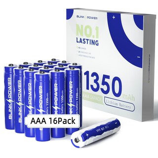 Foto 1 | Foto 1 | Baterías De Litio Blinkspower Triple A 1350 Mah 1 5 V (paquete De 16) - Venta Internacional.