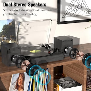 Foto 6 | Foto 6 | Reproductor De Discos De Vinilo Retrolife Con Bluetooth De 3 Velocidades Y 2 Altavoces - Venta Internacional.