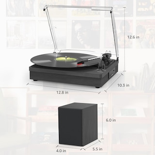 Foto 7 | Foto 7 | Reproductor De Discos De Vinilo Retrolife Con Bluetooth De 3 Velocidades Y 2 Altavoces - Venta Internacional.
