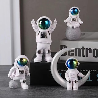 Foto 1 | Foto 1 | Set De Estatuas Ni-jasw Gradient Astronaut 4 Figuras De Spaceman - Venta Internacional.